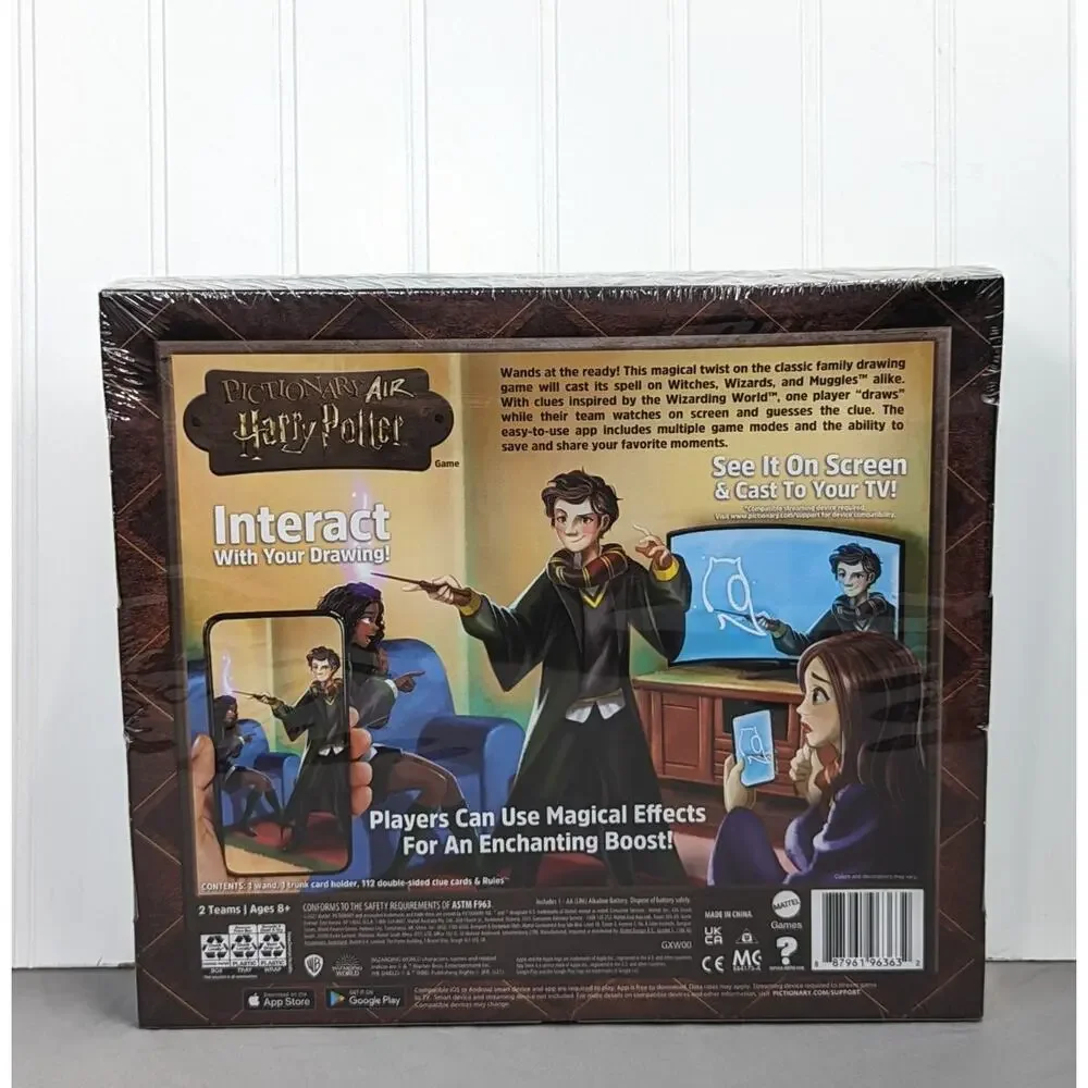 Mattel Harry Potter Pictionary Air Family Friendly Fun Drawing Game Sealed